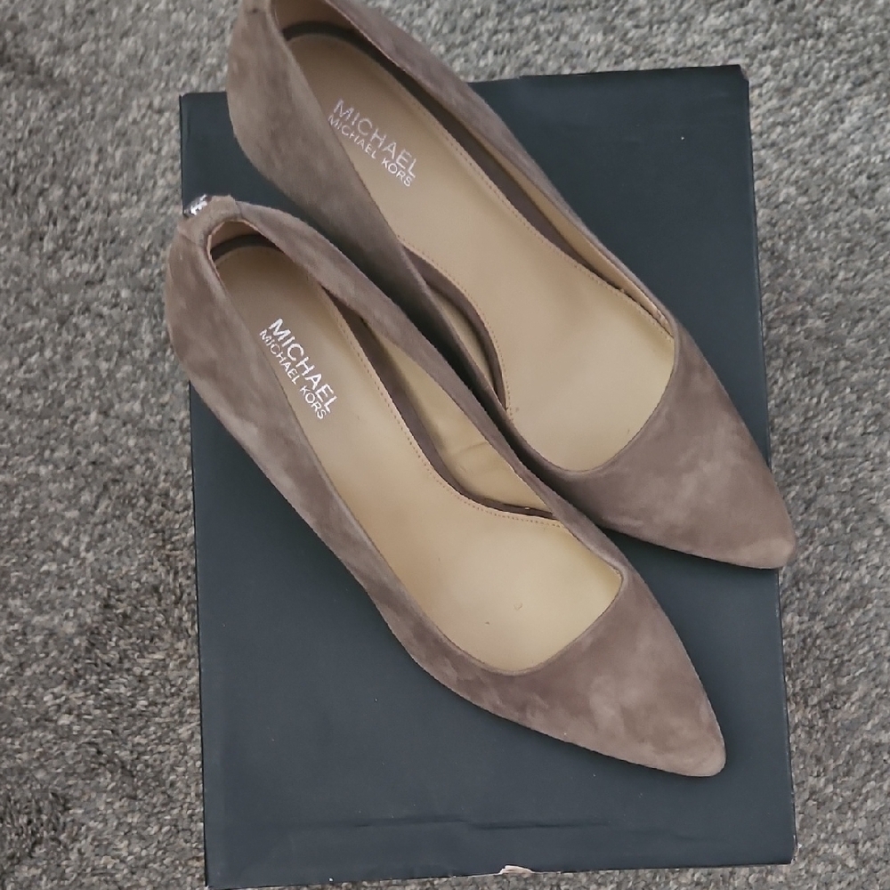Michael Kors Brown Heels Elegant Suede Stilettos